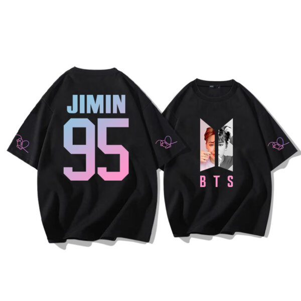 BTS inspired Jimin balck T-shirt