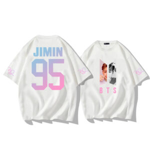 BTS inspired Jimin white T-shirt