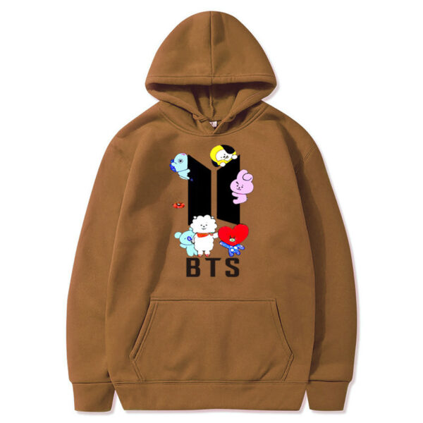 Brown BTS hoodie
