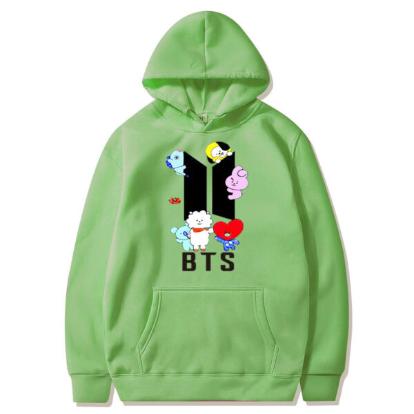 Light green BTS hoodie