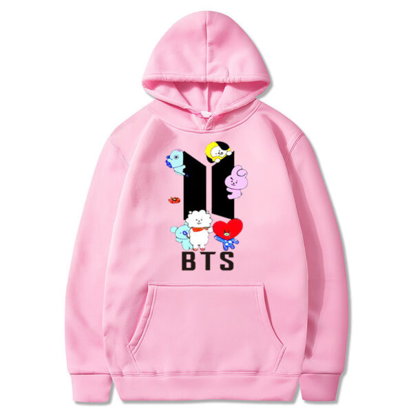 Pink BTS hoodie