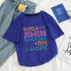 Blue summer BTS t shirt