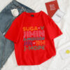 Red summer BTS t shirt